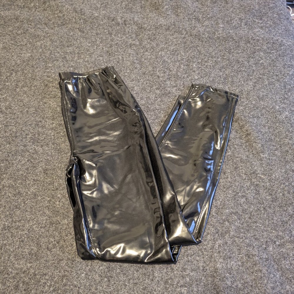 Black Glossy Legging Pants